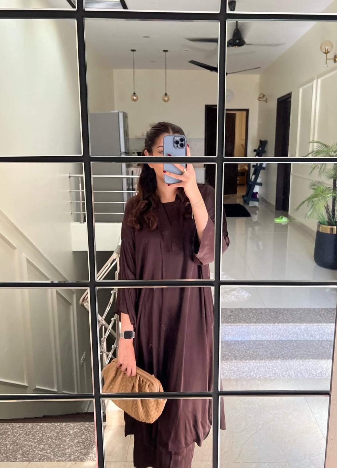 Brown Kaftan Set