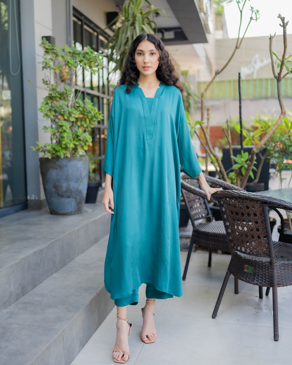 Emerald Kaftan Set